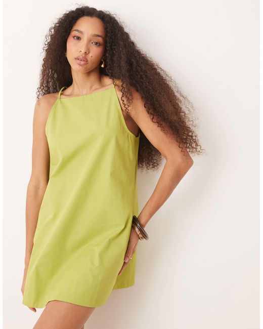 ASOS Green – weites minikleid