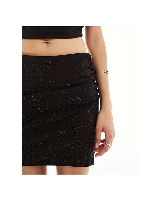 AllSaints Black Alya Mini Skirt