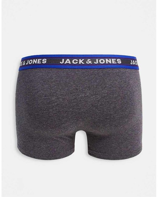 Jack & Jones Blue 5 Pack Trunks for men