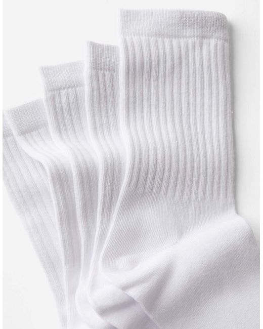 Cotton On White 5Pk Crew Sock