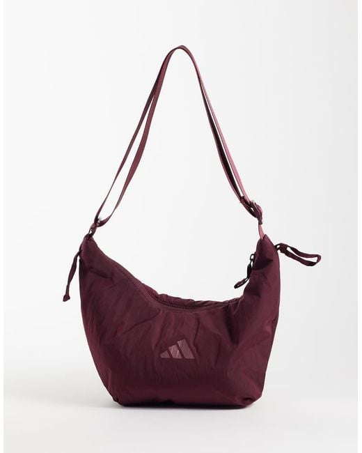 Adidas Originals Purple Adidas Training Nylon Shoulder Bag