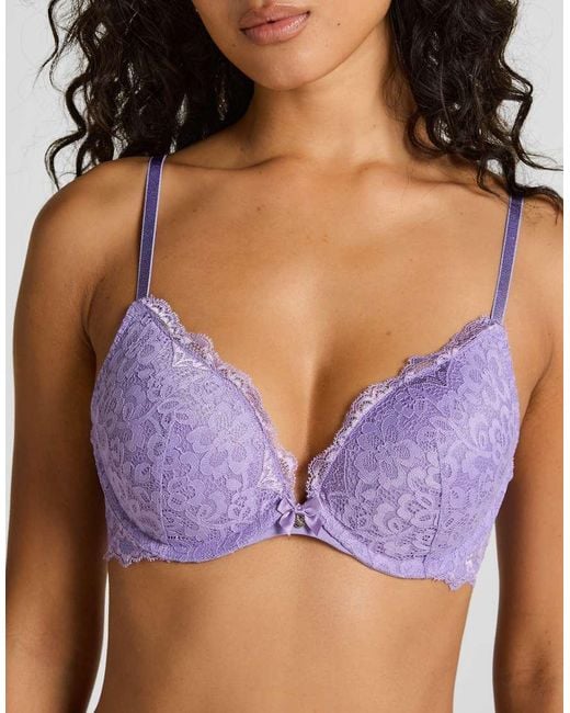 Hunkemöller Purple Marine Padded Push-Up Underwired Bra