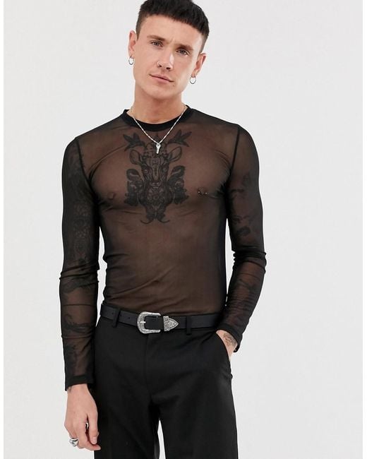 asos mesh top mens