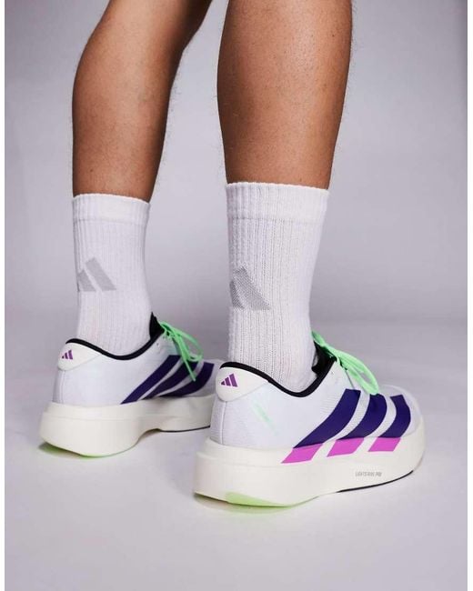 Adidas Originals Gray Adidas Running Adizero Evo Sl Trainers for men