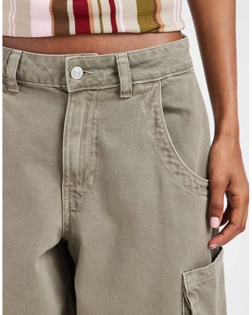 ASOS Green Bermuda Longer Cargo Shorts