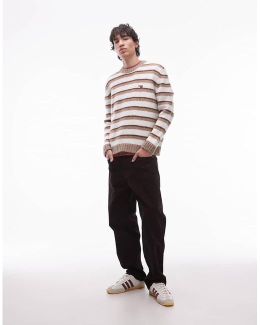 Tommy Hilfiger White Brushed Jumper for men