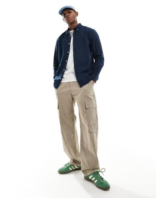 Jack & Jones Blue Oxford Shirt for men