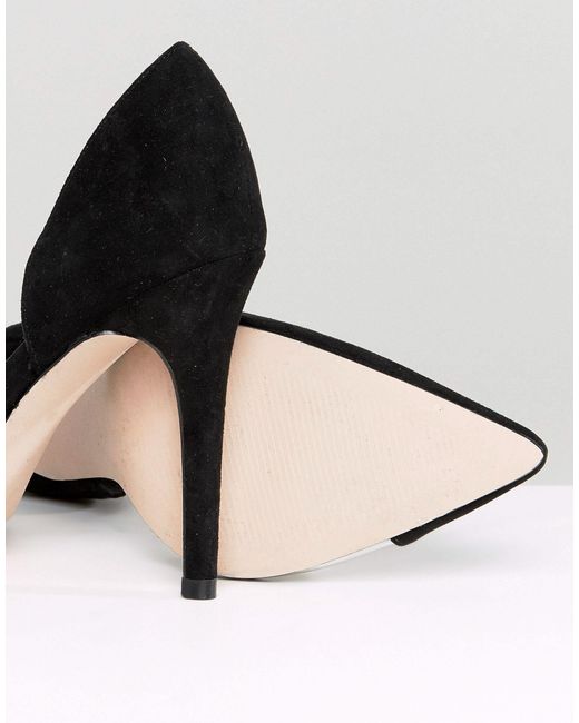 Miss Kg Two Part Detail Point High Heels in Black | Lyst