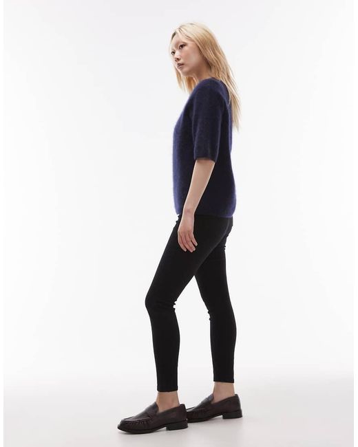 Topshop Unique Black Jamie High Rise Skinny Jean