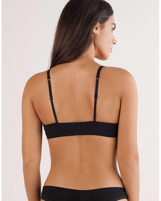 Intimissimi Black Tiziana Ultralight Cotton Triangle Bra