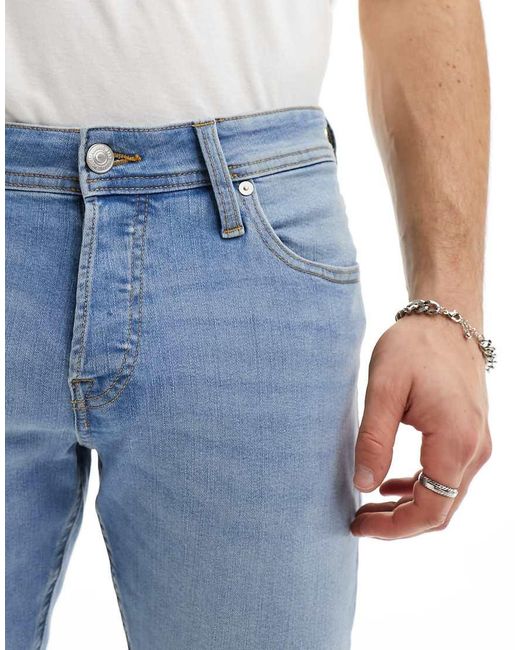 Vaqueros De Corte Slim Glenn De Jack & Jones de hombre de color Blue