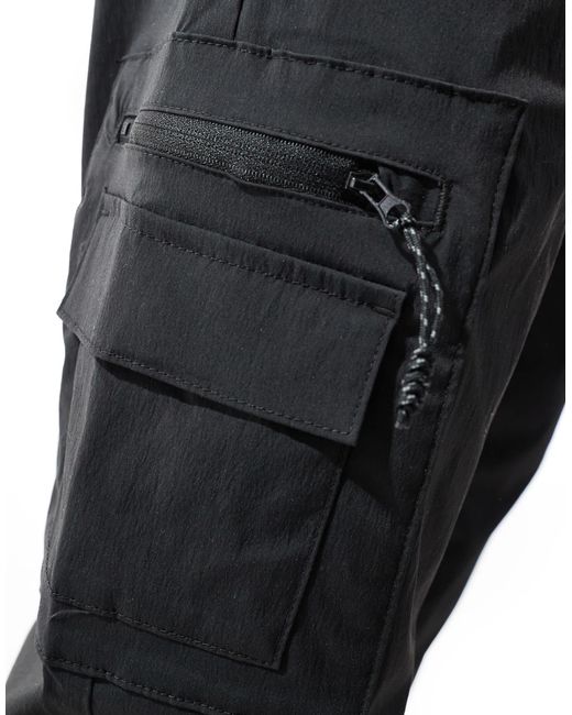 Jack & Jones – locker geschnittene utility-cargohose in Black für Herren