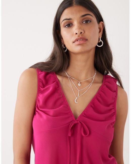Collusion Pink Babydoll Chiffon Cami