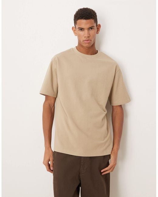 ASOS Natural Relaxed T-Shirt for men