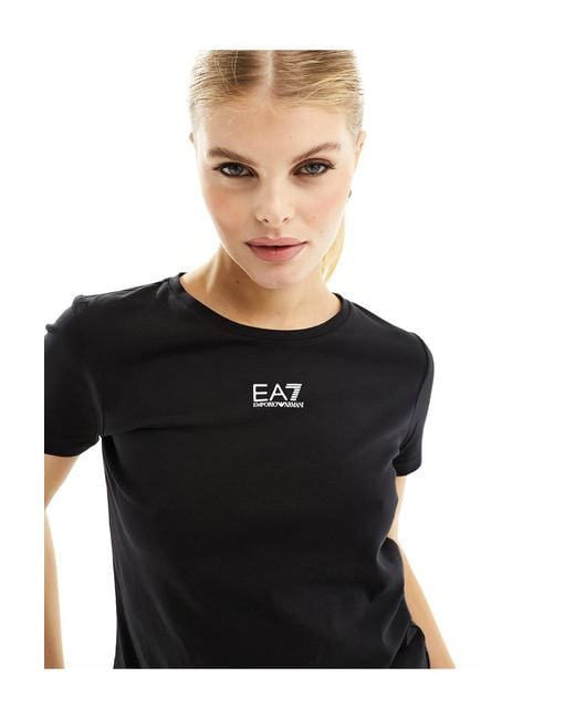 EA7 Black Armani Centre Logo T-shirt