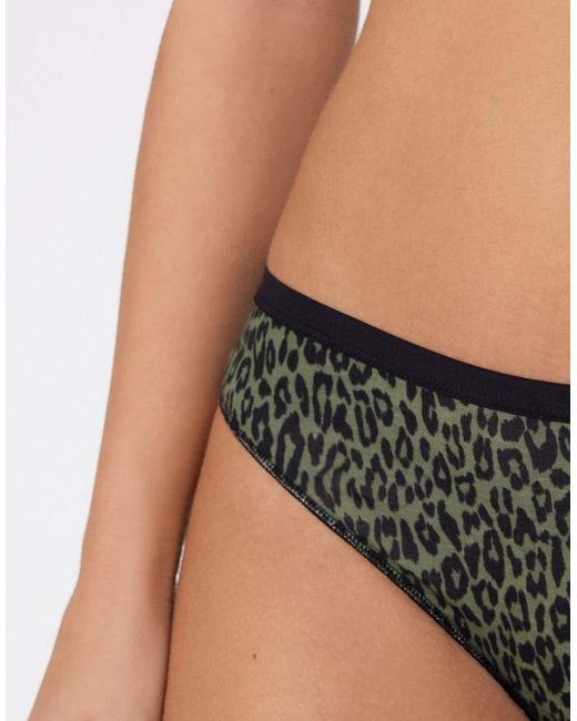 Tezenis Black Printed Cotton Briefs