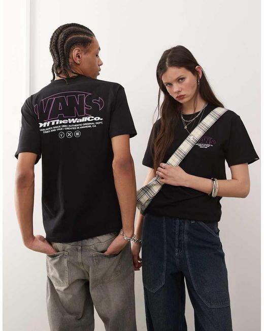 Vans Black Major Type Back Print T-Shirt