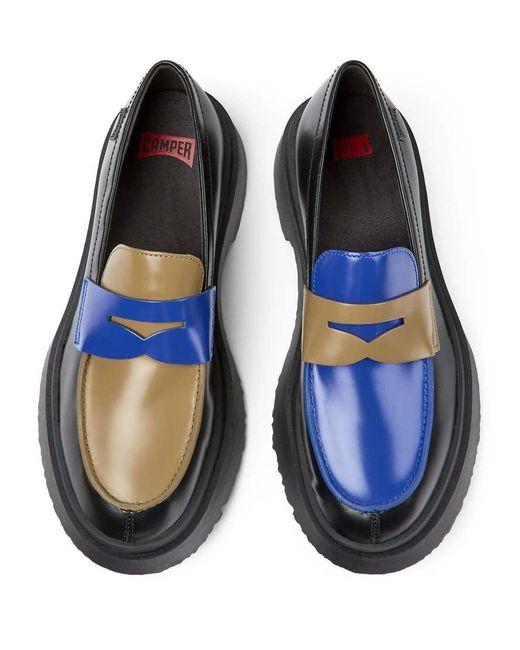 Camper Blue Loafers Walden