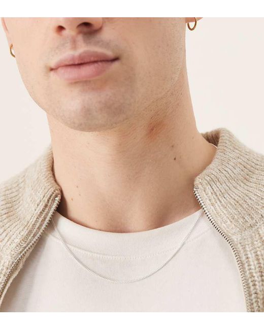 Collana A Catenina Corta di ASOS in Natural da Uomo