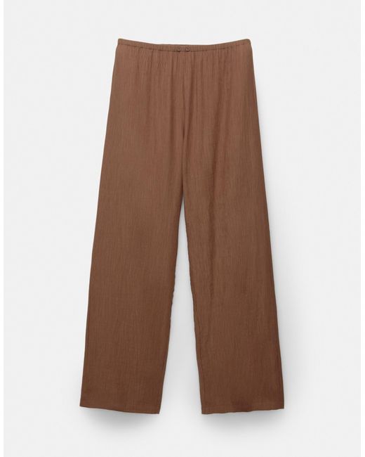 Pull&Bear Brown – rustic – hose im pyjama-stil