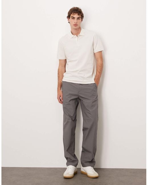 ASOS – basic-polohemd aus pikee in White für Herren