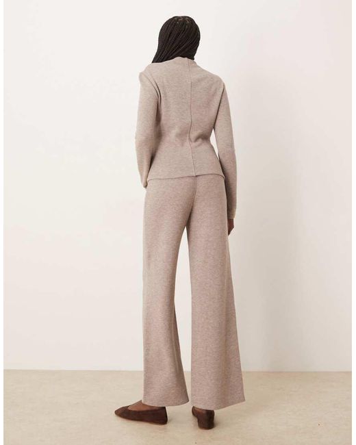 Mango Natural Canela Knitted Trouser Co-Ord