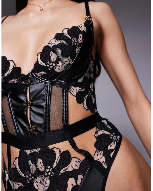 Ann Summers Black Dark Side Bodysuit