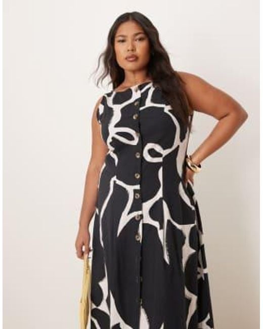 ASOS White Asos design curve – maxi-westenkleid