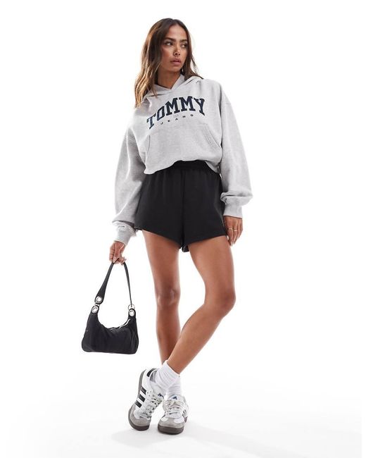 Felpa corta tommy hilfiger sales