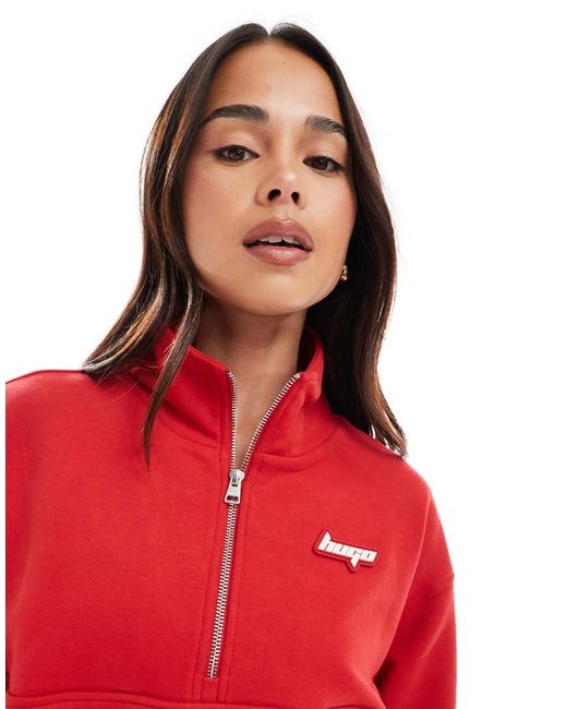 HUGO Red Dorata Quarter Zip Sweater