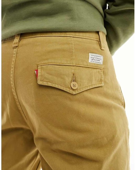 Levi's Yellow Xx Authentic Straight Fit Chino for men