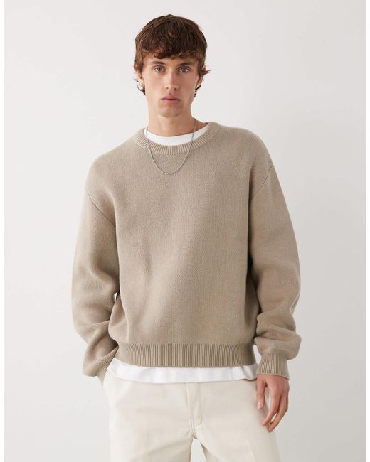 Exclusivité asos - - pull - beige Weekday pour homme en coloris Natural