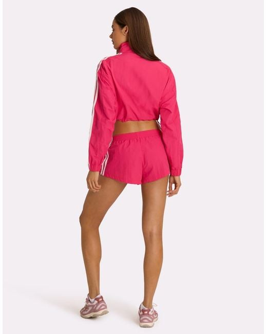 BO+TEE Red Bo+tee Elasticated Waist Mini Shorts