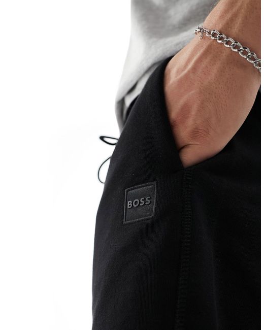 Boss Black Sewalk Jersey Drawstring Shorts for men