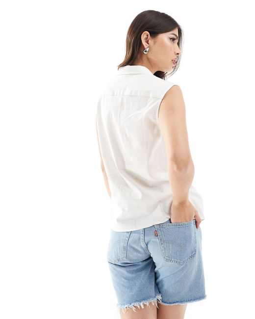 Aoife - chemise en lin à détail torsadé French Connection en coloris White
