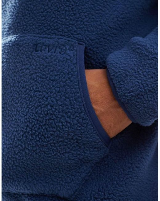 Felpa Con Cappuccio Blu di Levi's in Blue da Uomo