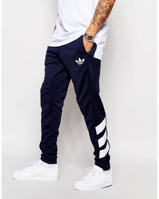 Adidas Originals Blue Skinny Joggers  for men