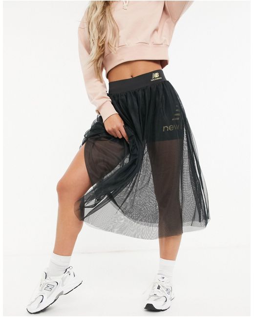New Balance Multicolor Tulle Skirt With legging Short