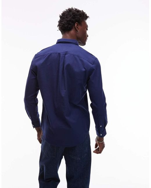 Tommy Hilfiger Blue Flannel Shirt for men