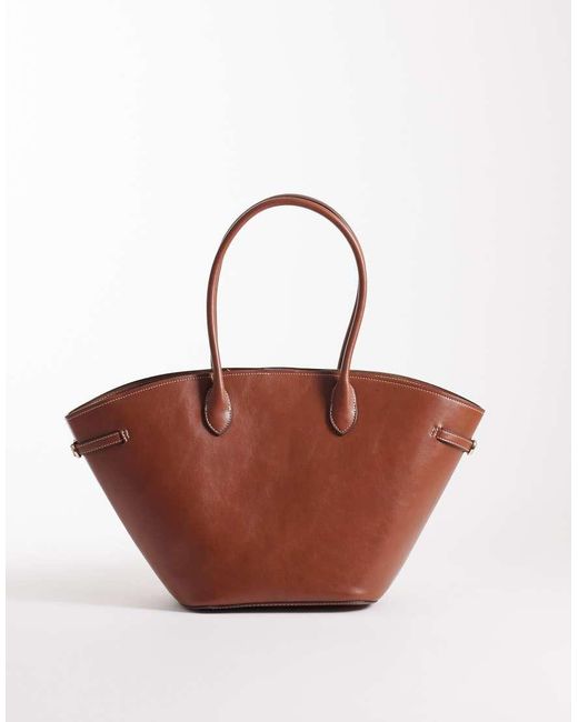 Mango Bucket Tas in het Brown