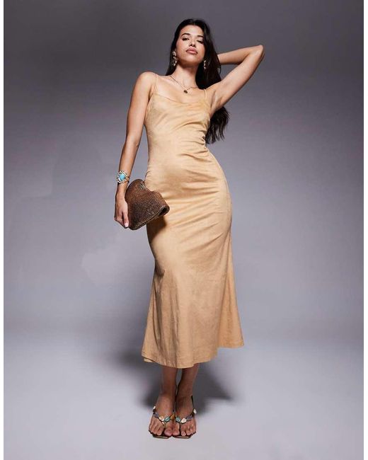 Bardot Gray Nadira Faux Suede Dress