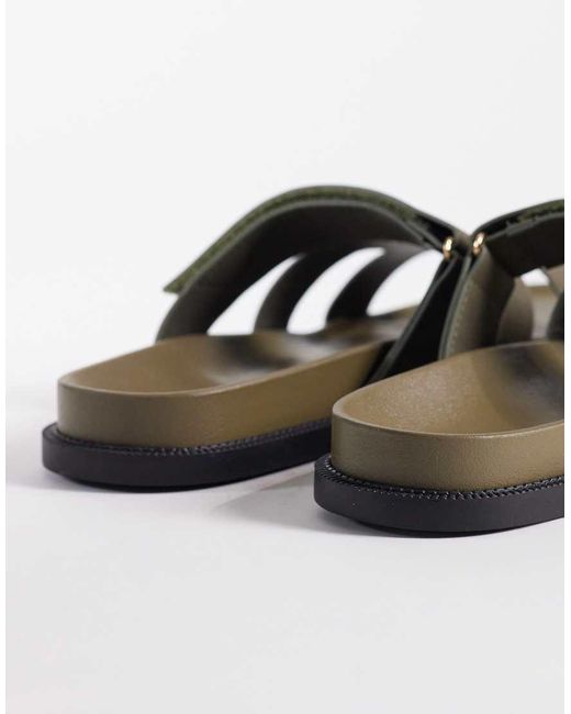 SEQWL Green Kidman Sandals With Straps for men