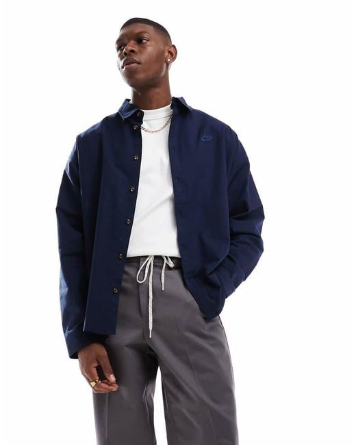 Nike Blue Club Oxford Shirt for men