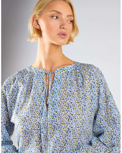Glamorous Blue Long Sleeve Mini Dress