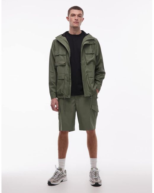 Rains Green Suva 12540 Waterproof Hardshell Shorts for men