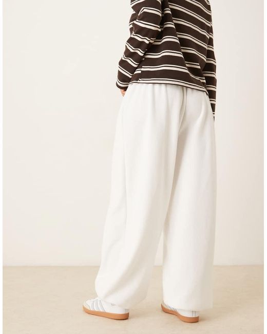 ASOS White Supersoft Balloon Leg Trouser