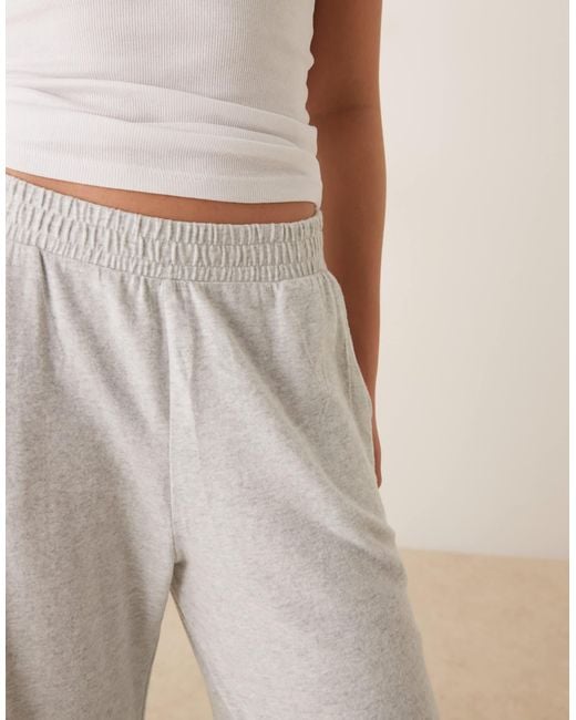 Abercrombie & Fitch Natural Wide Leg Lounge Trousers