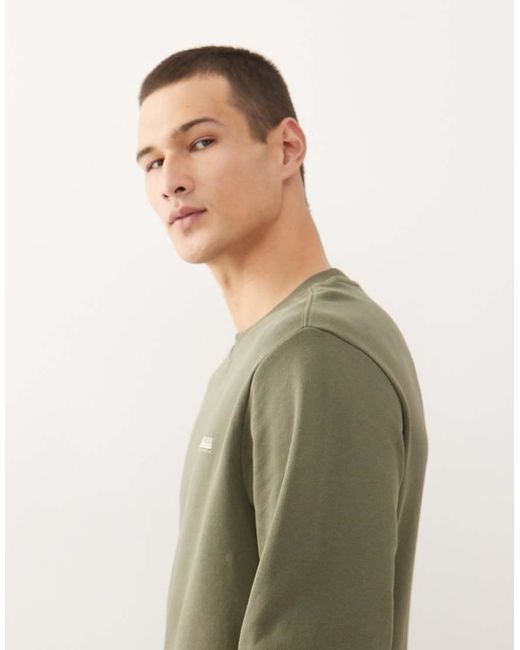 Napapijri Green Small Logo Sweatshirt for men