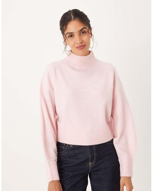 ASOS Pink High Neck Jumper