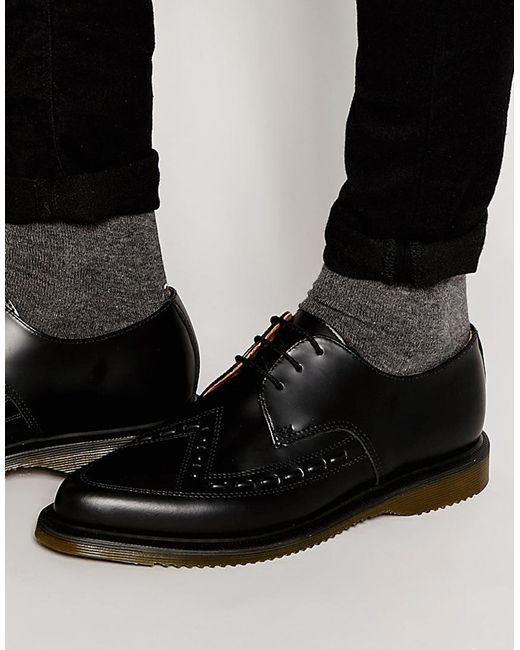 Dr. Martens Black Ally Lace Up Creeper Derby Shoes for men